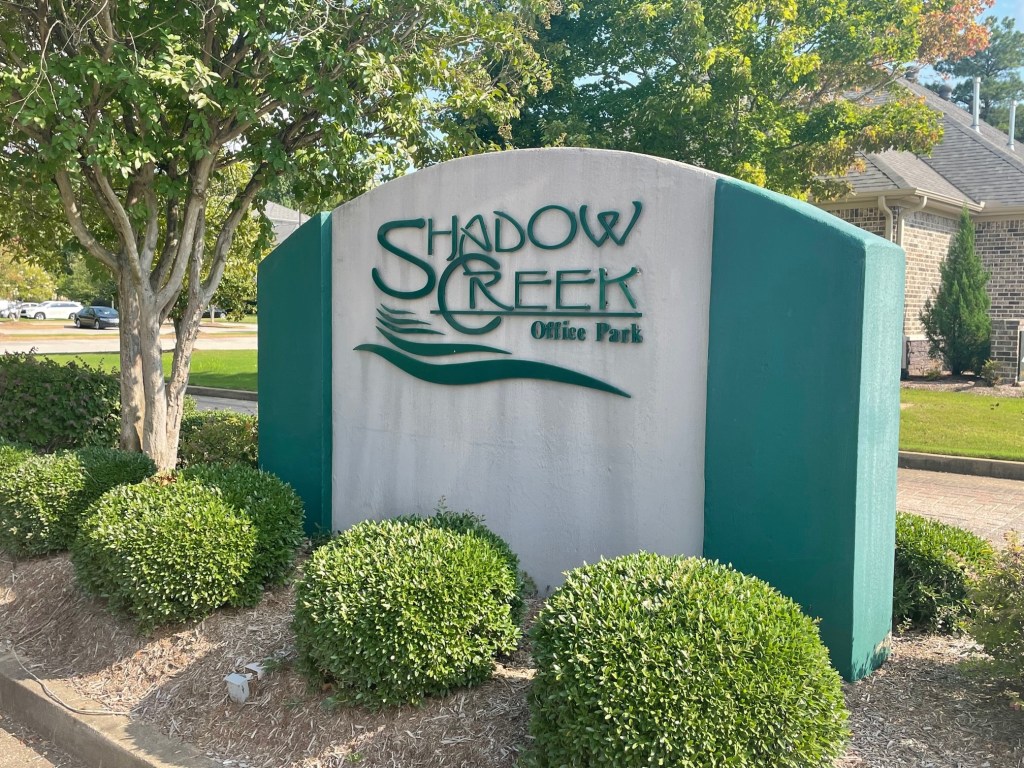 Front of office sign